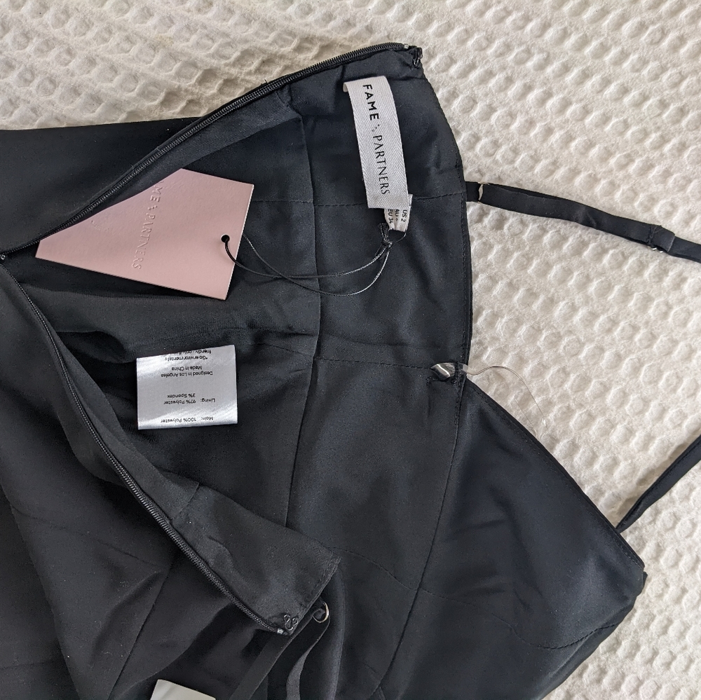 Fame and Partners Jumpsuit in Black NWT - Picture 9 of 14